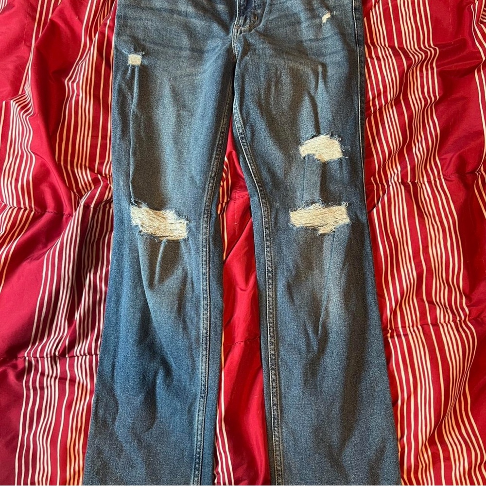 hollister low-rise 90s vintage straight leg jeans